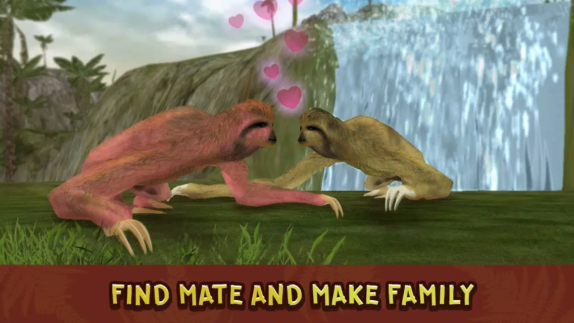 Wild Sloth Forest Survival Simulator 3D Full Ekran Görüntüleri