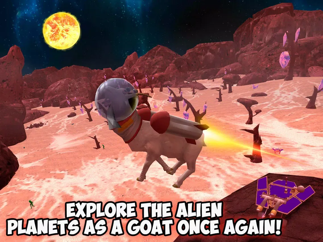 Ảnh chụp màn hình của Crazy Space Goat Simulator 3D - 2 Full iPad 