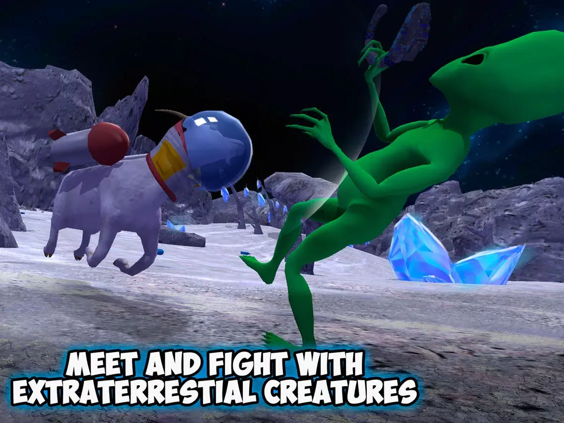 Ảnh chụp màn hình của Crazy Space Goat Simulator 3D - 2 Full iPad 