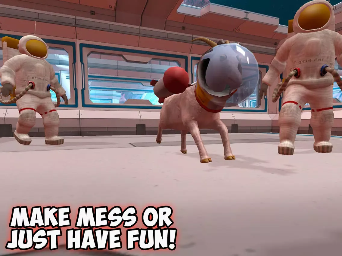 Ảnh chụp màn hình của Crazy Space Goat Simulator 3D - 2 Full iPad 