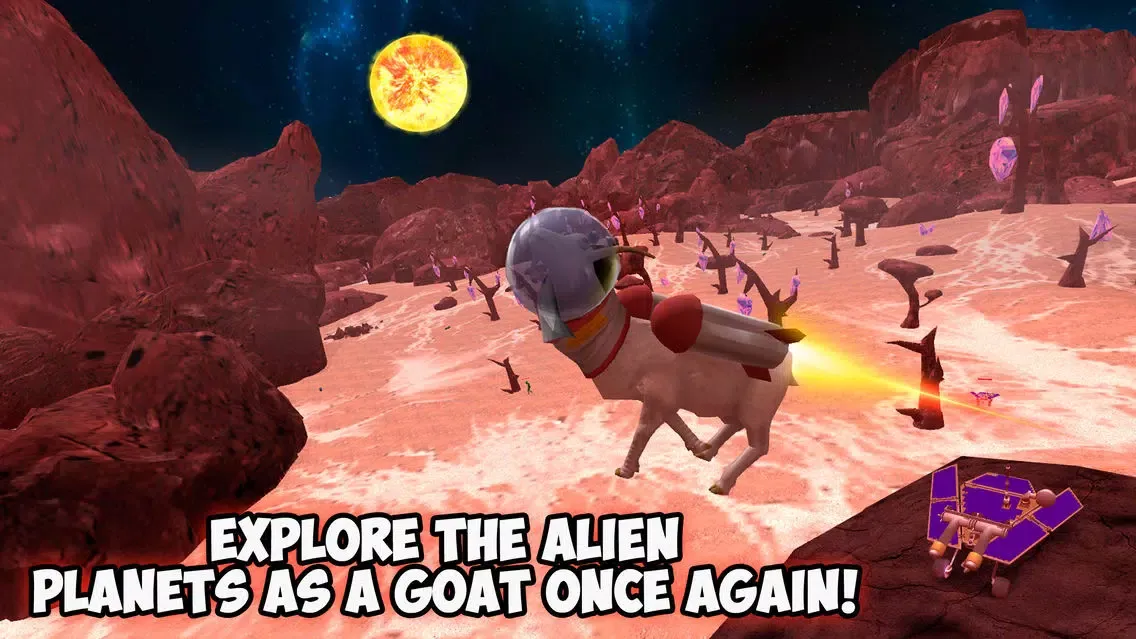 Ảnh chụp màn hình của Crazy Space Goat Simulator 3D - 2 Full
