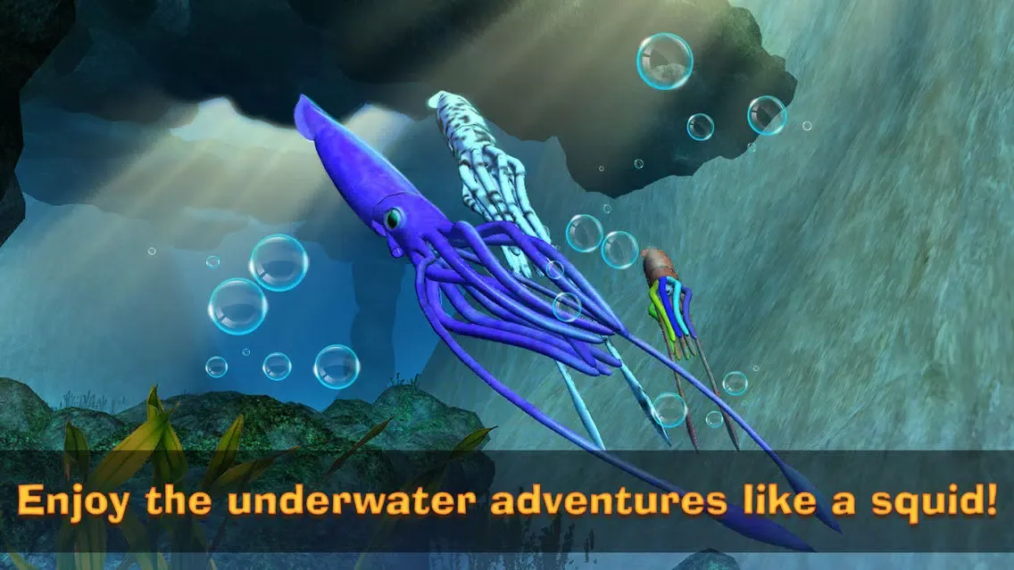 Squid Simulator: Underwater Animal Life 3D Screenshots