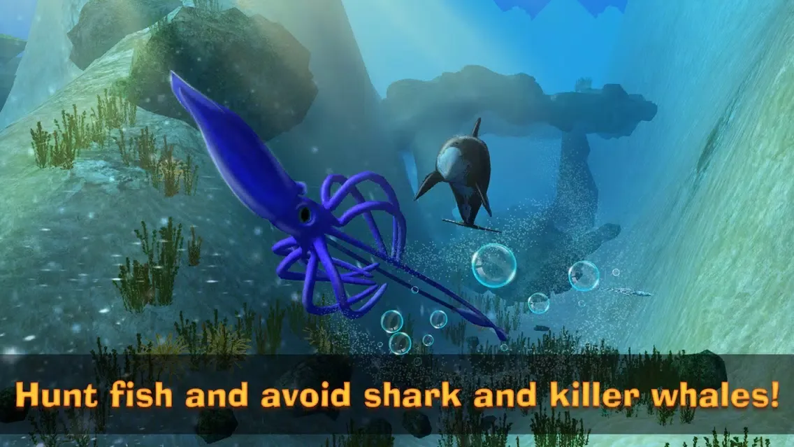 Squid Simulator: Underwater Animal Life 3D Screenshots