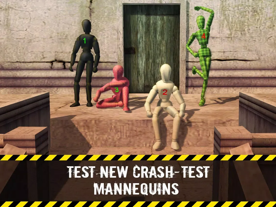 Capturas de tela do Stair Ragdoll Crash Test Simulator 3D iPad 