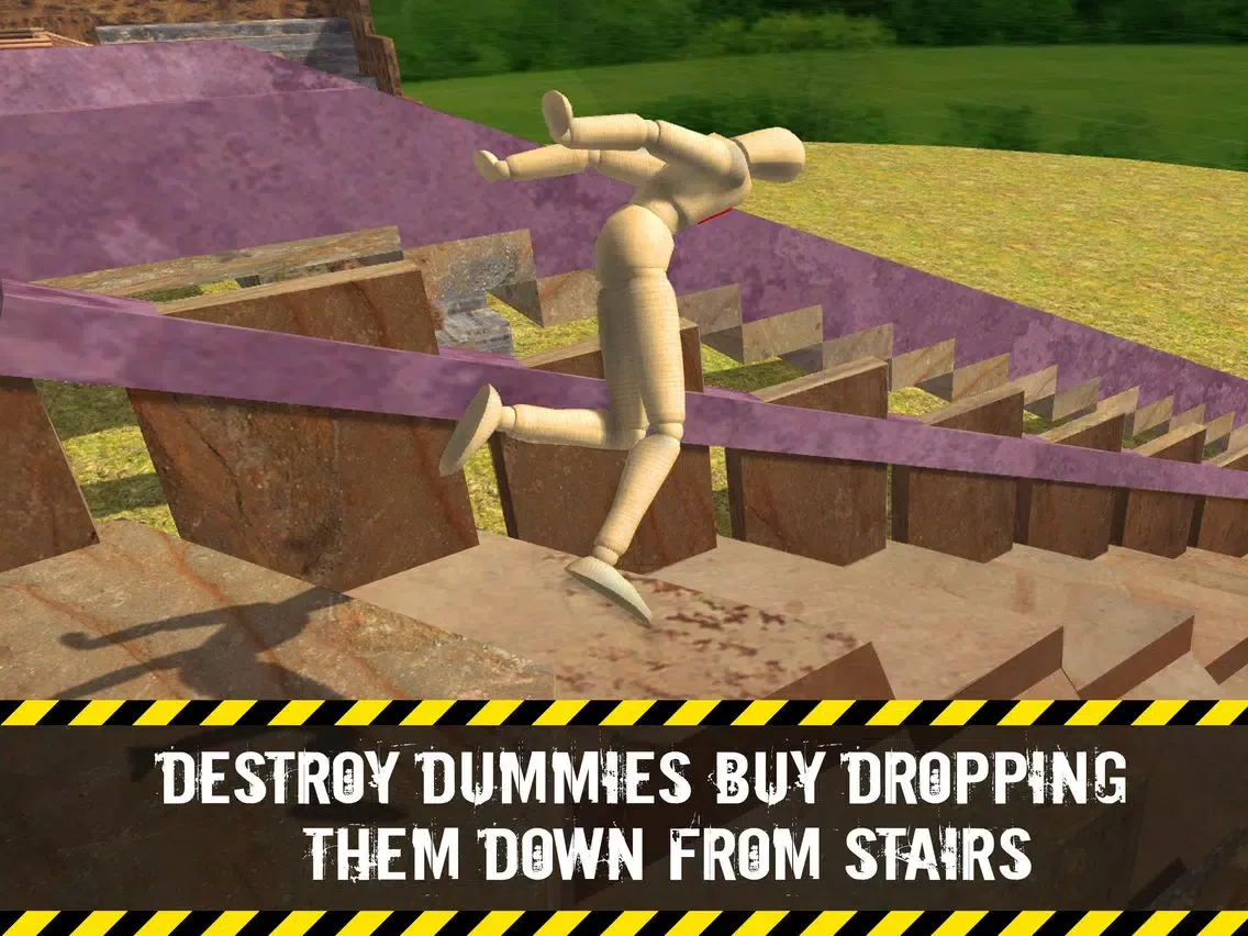 Capturas de tela do Stair Ragdoll Crash Test Simulator 3D iPad 
