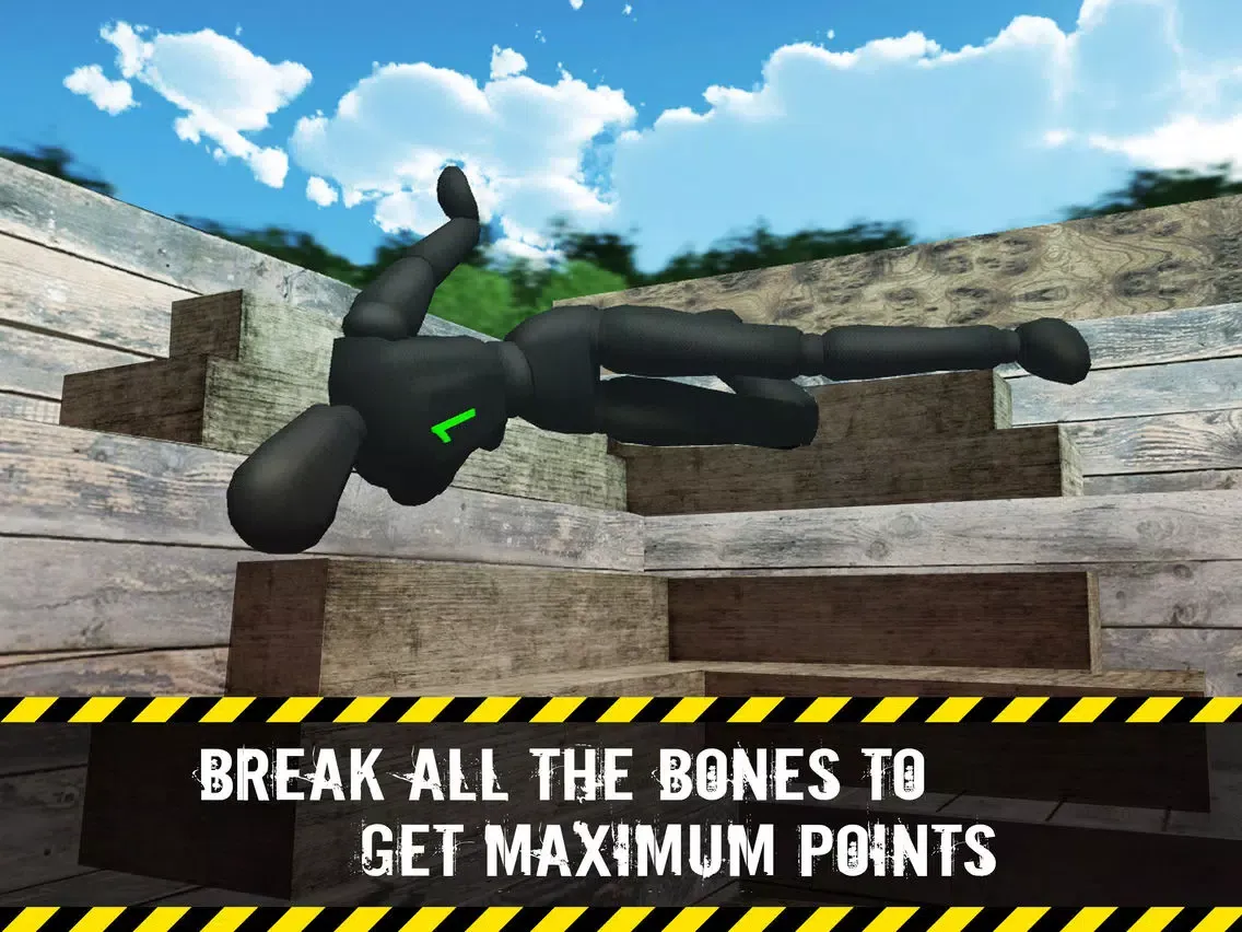 Capturas de tela do Stair Ragdoll Crash Test Simulator 3D iPad 