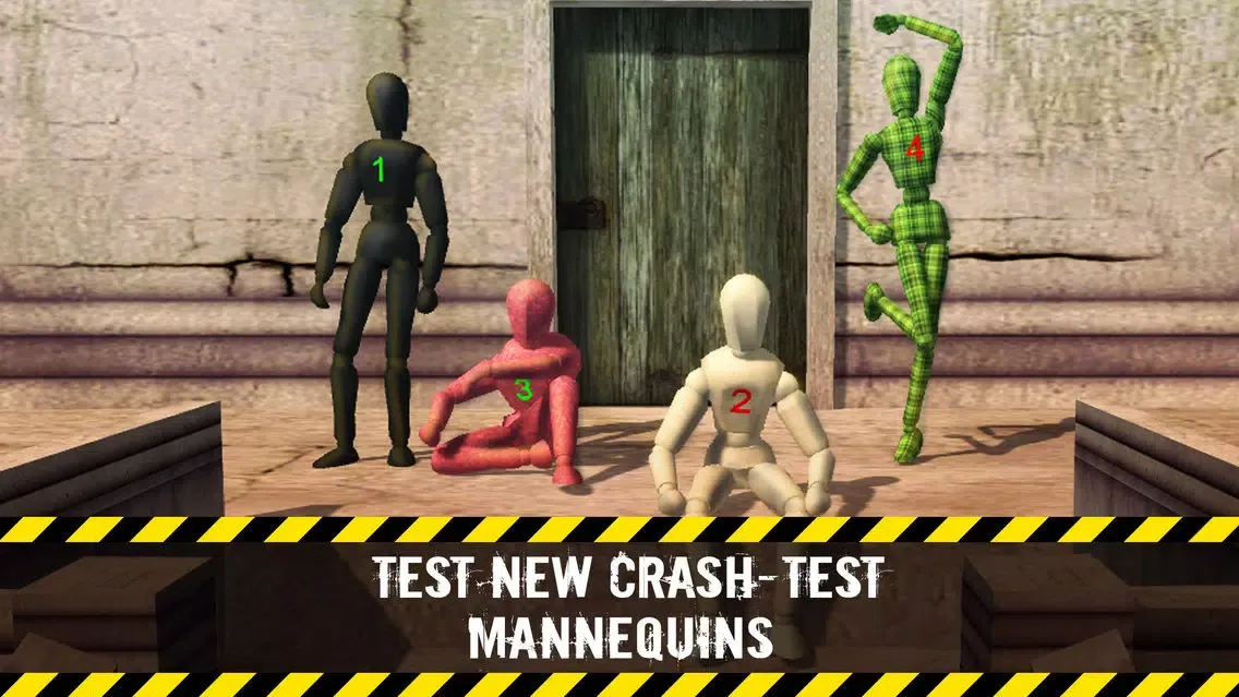 Capturas de tela do Stair Ragdoll Crash Test Simulator 3D