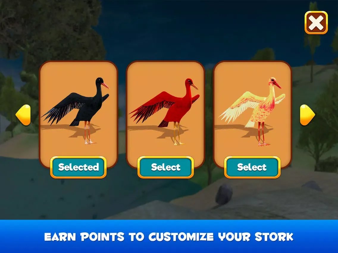 Flying Stork Simulator: Bird Life 3D iPad  스크린샷
