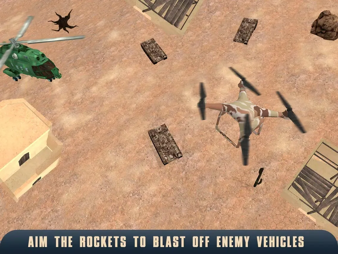 Zrzuty ekranu Machine Gun RC Drone Simulator 3D Full iPad 