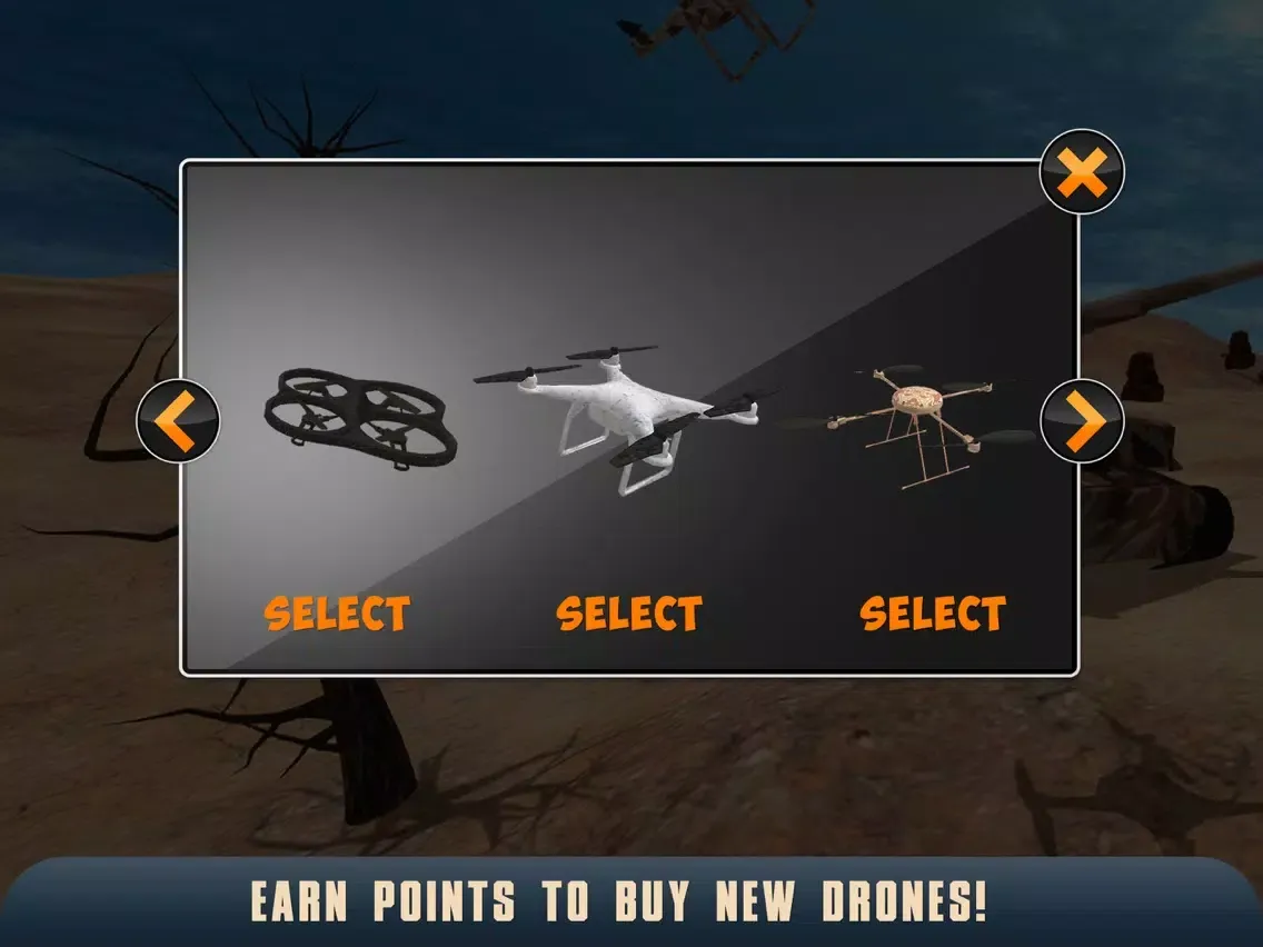Zrzuty ekranu Machine Gun RC Drone Simulator 3D Full iPad 