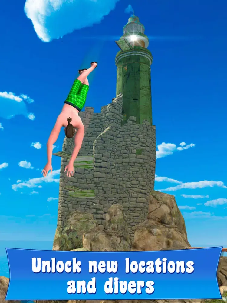 Swimming Pool Cliff Flip Diving Simulator 3D Full iPad 應用截圖