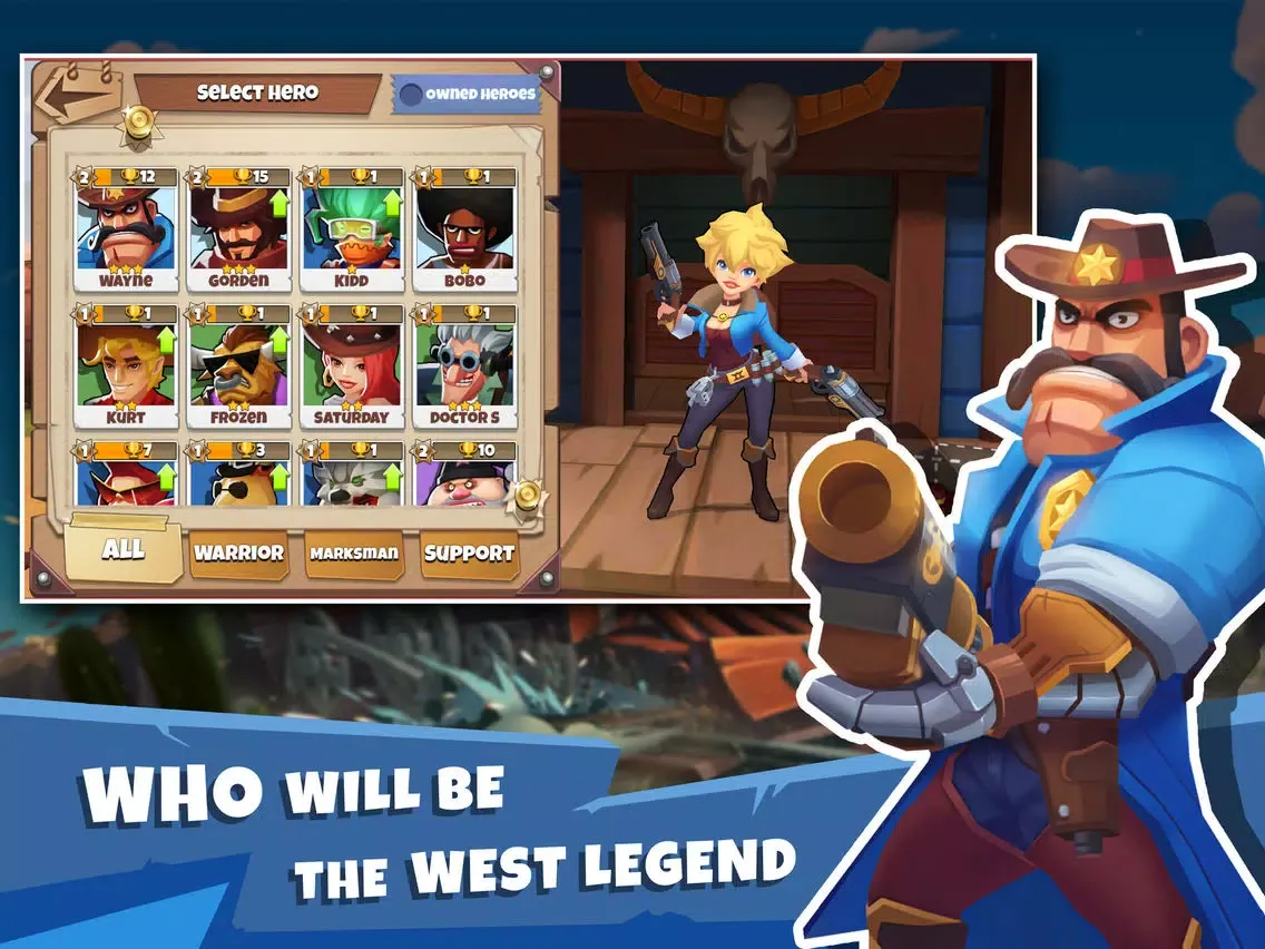 Capturas de pantalla de West Legends: 3v3 Team Battle iPad 