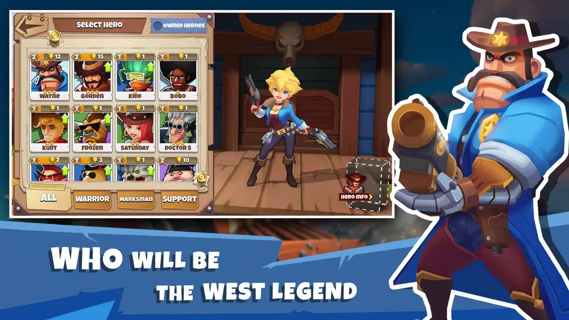 Capturas de pantalla de West Legends: 3v3 Team Battle