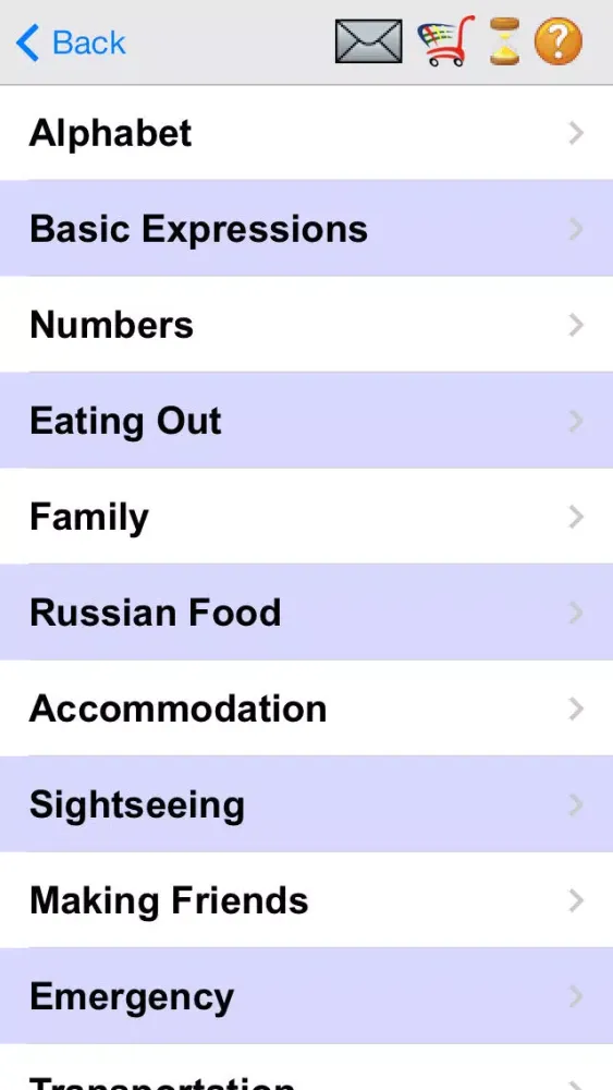 Tangkapan skrin Ask Russian: Basic English Translator To Go - Free Travel Edition