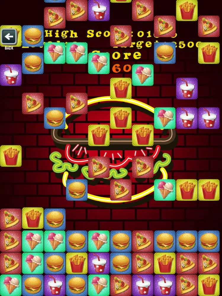 Food Saga Puzzle Blitz: World of Hungry Burger Brothers - Free Game Edition for iPad, iPhone and iPod iPad  스크린샷