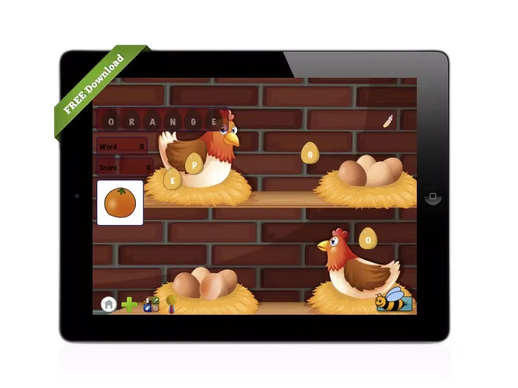 A Chicken World of Words: Free English Spelling Lessons iPad  Screenshots