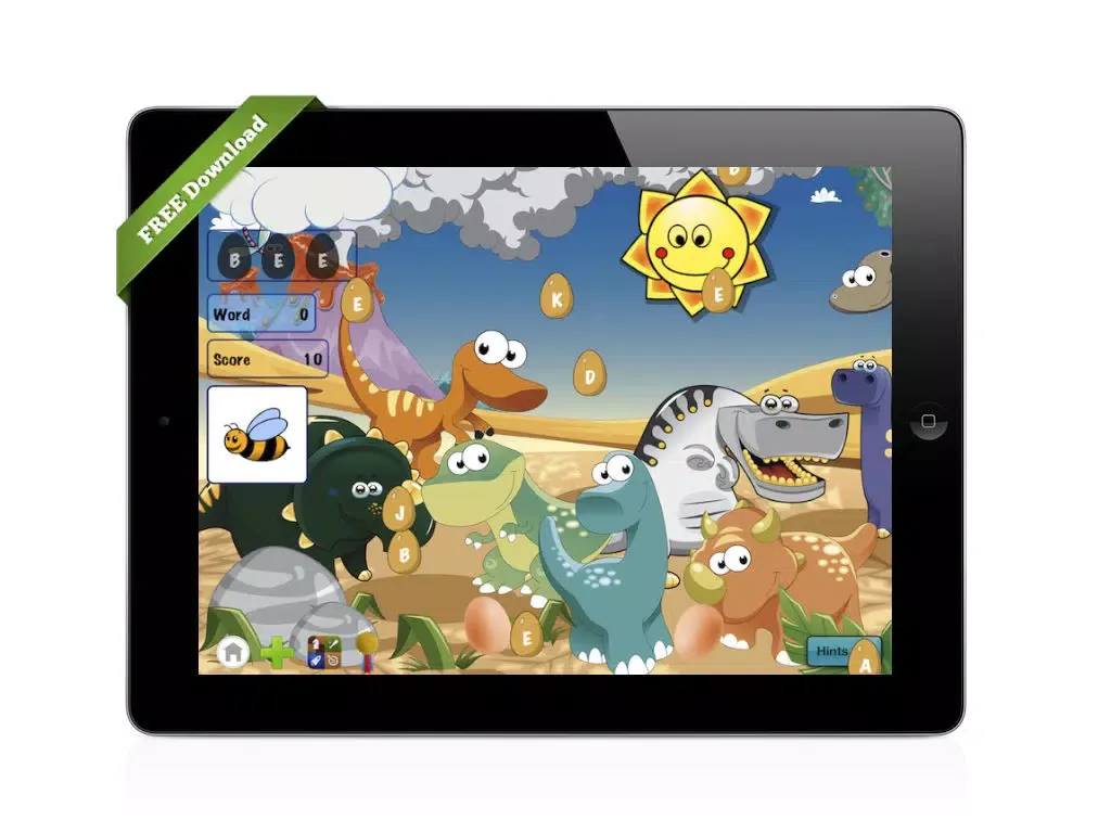 A Dino World of Words: English Spelling Memory Match Game iPad 應用截圖