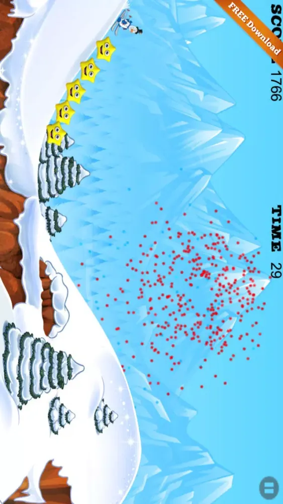 Tangkapan layar Frosty's Downhill Racing: Winter Wonderland Ski Fun - Free Game Edition for iPad, iPhone and iPod