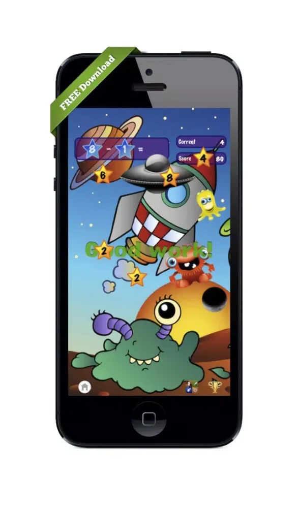 ภาพหน้าจอของ Easy Alien Math: Best Educational School Grade