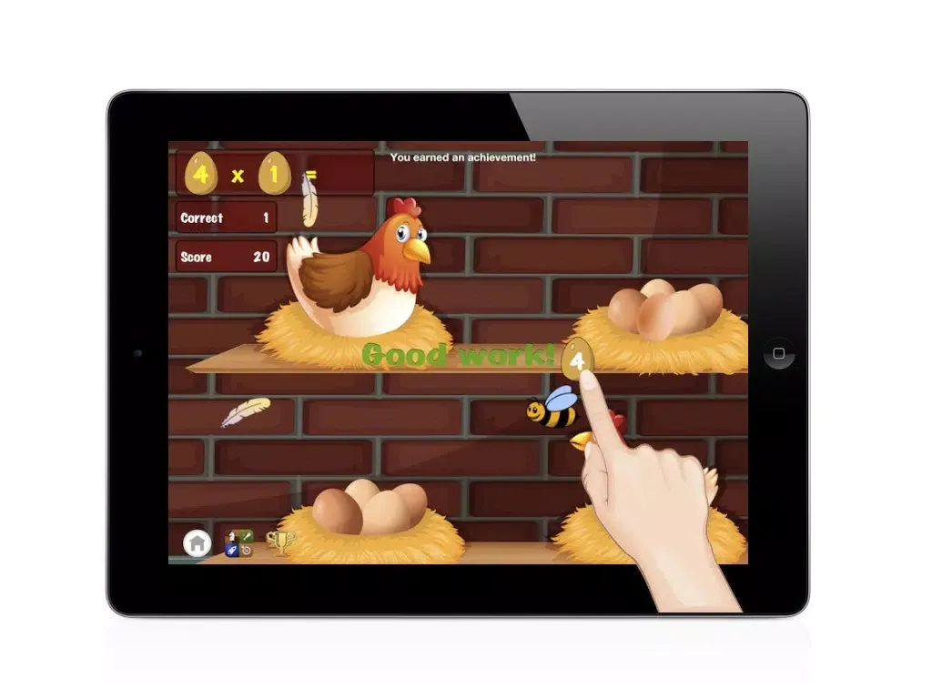 ภาพหน้าจอของ Easy Chicken Math: Learn Numbers Fast For Free iPad 