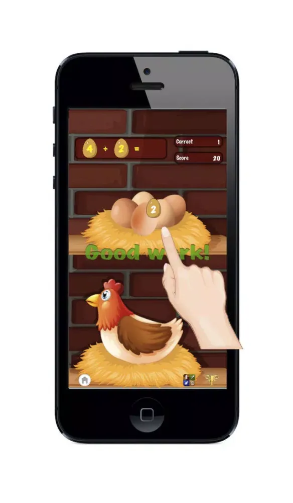 ภาพหน้าจอของ Easy Chicken Math: Learn Numbers Fast For Free