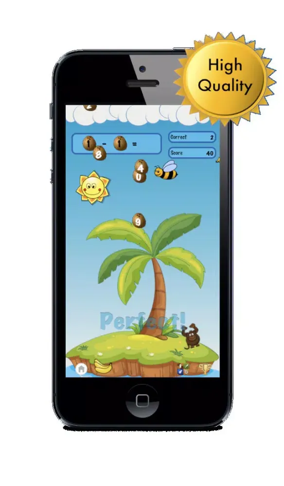 ภาพหน้าจอของ Easy Monkey Math: Free Basic Lessons Game