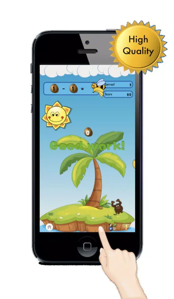 ภาพหน้าจอของ Easy Monkey Math: Free Basic Lessons Game