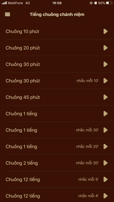 Screenshot di Tiếng chuông chánh niệm
