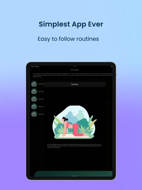 Stretch & Flexibility: planq iPad  Screenshots