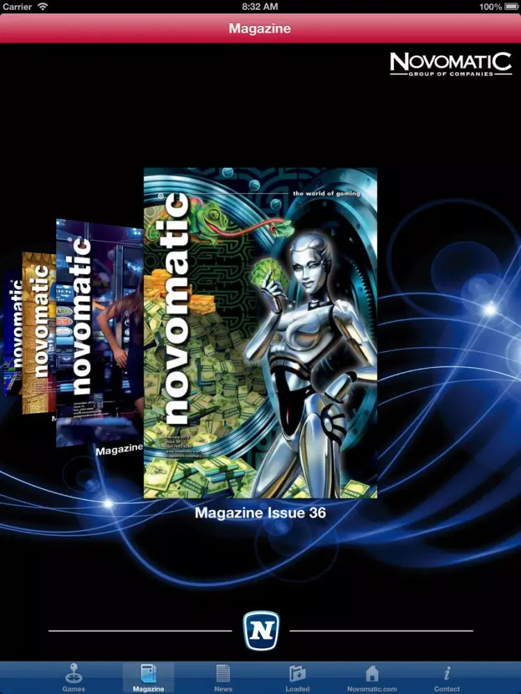 Capturas de tela do Novomatic, Games for the world iPad 