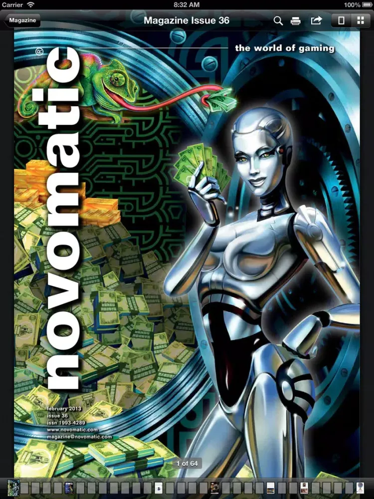 Capturas de tela do Novomatic, Games for the world iPad 