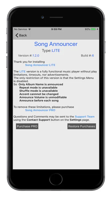 Song Announcer स्क्रीनशॉट