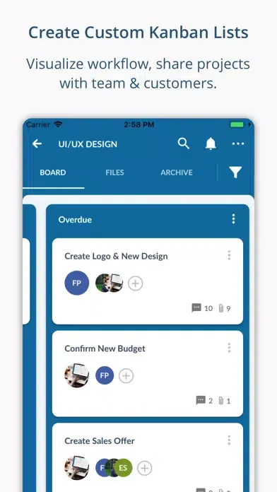 ภาพหน้าจอของ Taimer Collaboration App