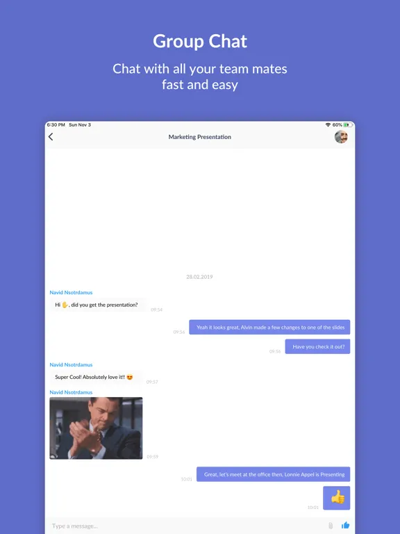 Taimer Chat iPad  سکرین شاٹس