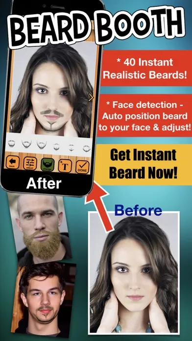 Beard Booth - Photo Editor App Screenshots