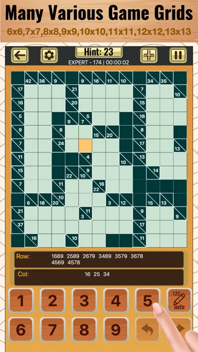 Kakuro Cross Sums Puzzles स्क्रीनशॉट