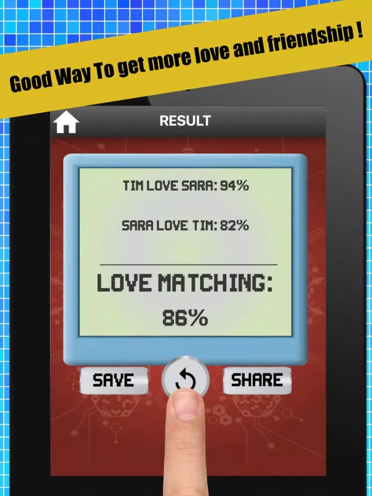 Captures d'écran de Love Finger Scan:Love Detector iPad 