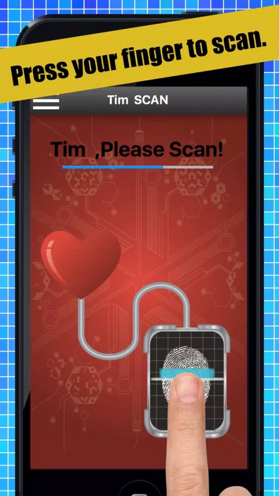 Captures d'écran de Love Finger Scan:Love Detector