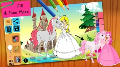 Скриншоты Princess Fairy Tales Coloring