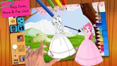 Скриншоты Princess Fairy Tales Coloring