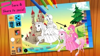 Скриншоты Princess Fairy Tales Coloring