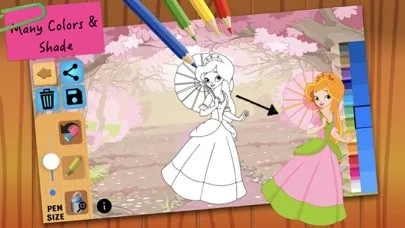 Скриншоты Princess Fairy Tales Coloring