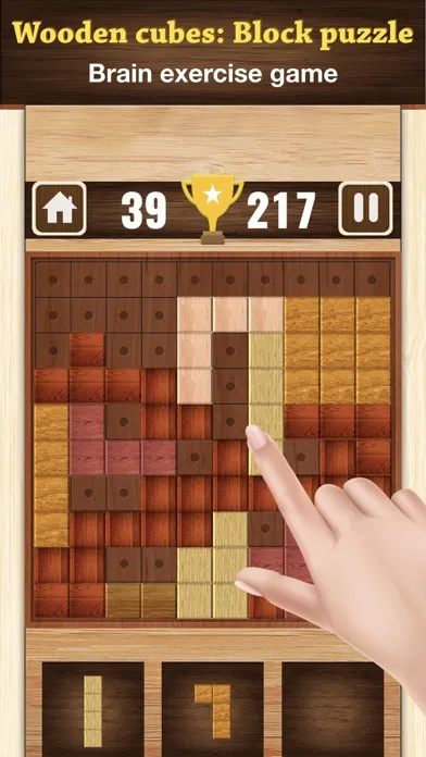 Wooden cubes: Block puzzle Screenshots