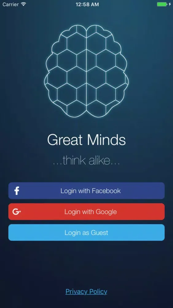 Tangkapan skrin Great Minds - Think Alike