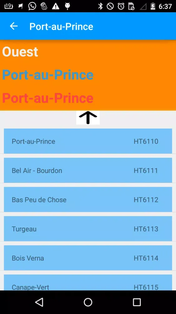 Tangkapan layar Haiti Postal