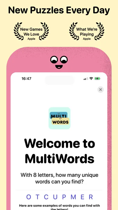 Ảnh chụp màn hình của MultiWords - A Daily Word Game
