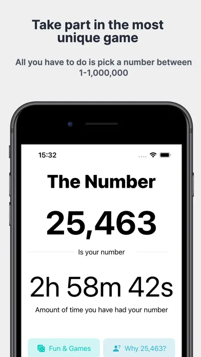 Tangkapan skrin The Number.