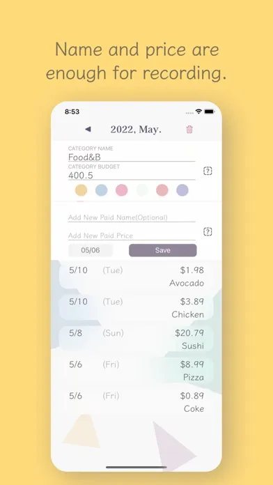 Zrzuty ekranu Minus - Simple Money Manager