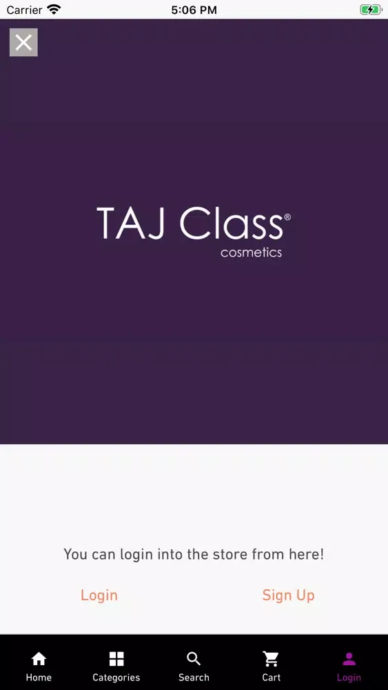 TAJ Class Cosmetics スクリーンショット