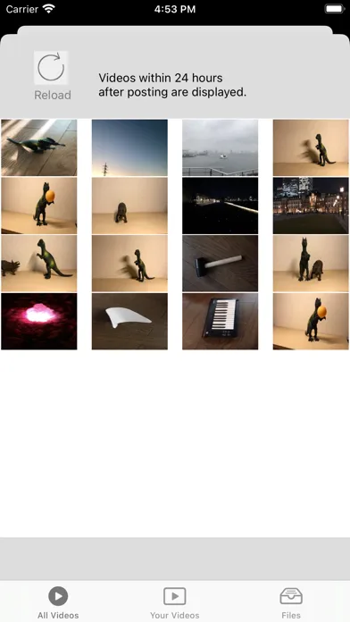 Capturas de tela do logVideo - video sharing app